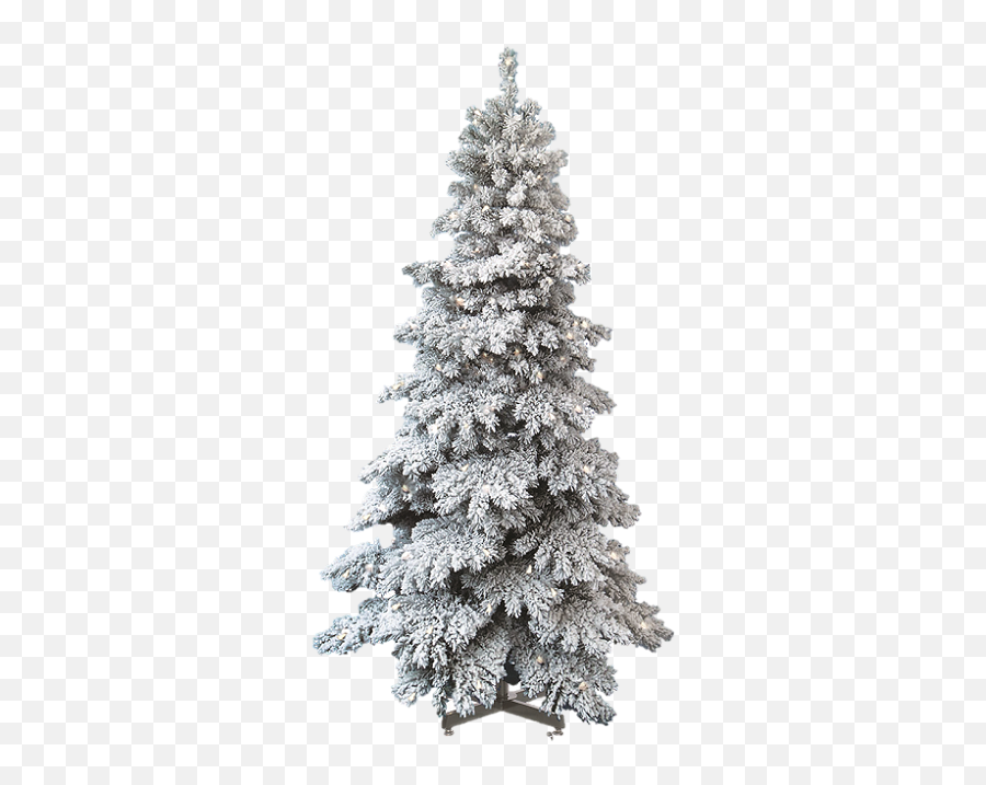 Download Hd Christmas Ornaments In Snow Png - Flocked Transparent Snow Tree Png,Christmas Snow Png