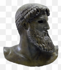 Head Of Poseidon Transparent Png - Bust Of Poseidon Or Zeus,Poseidon Png