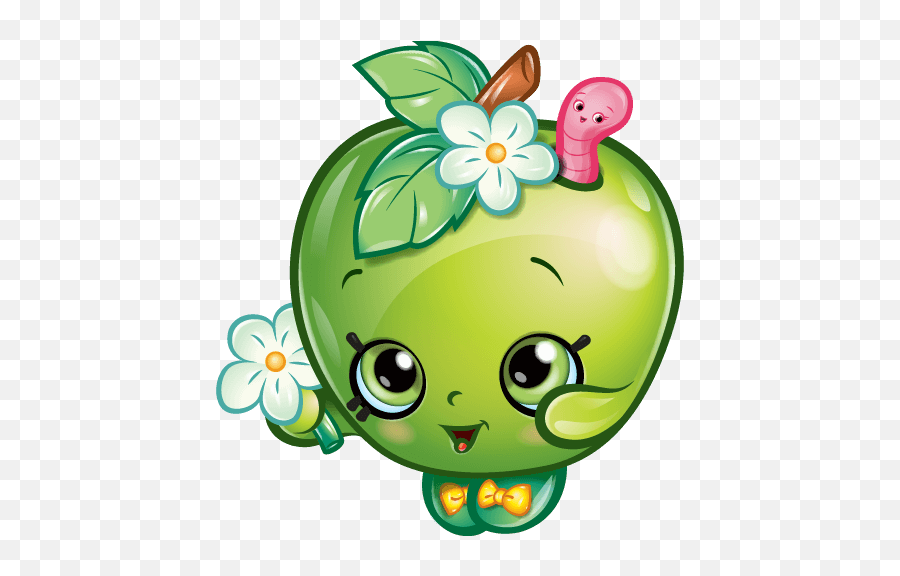 Apple Blossom Shopkins Transparent Png - Cartoon Shopkins Apple Blossom,Shopkins Png Images