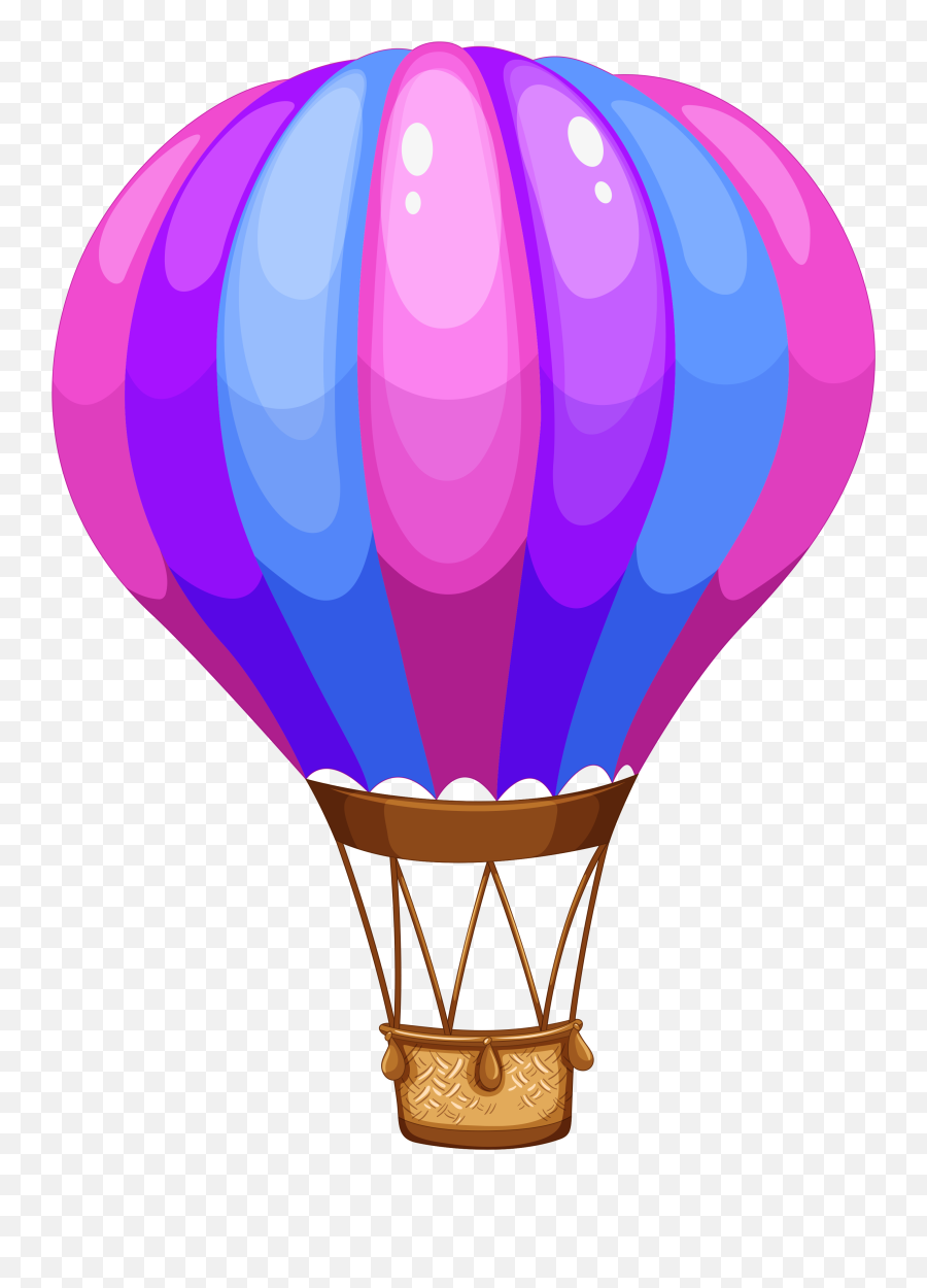 Balon Clip Art Illustrations - Cartoon Clip Art Hot Air Balloon Png,Balon Png