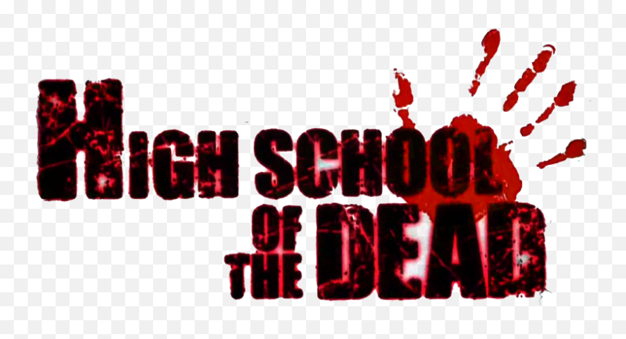 High School Of The Dead Png Svg Black - High School Of The Dead Png,Dead Png