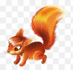 Squirrel Clipart - Beautiful Squirrel Cartoon Png,Squirrel Clipart Png