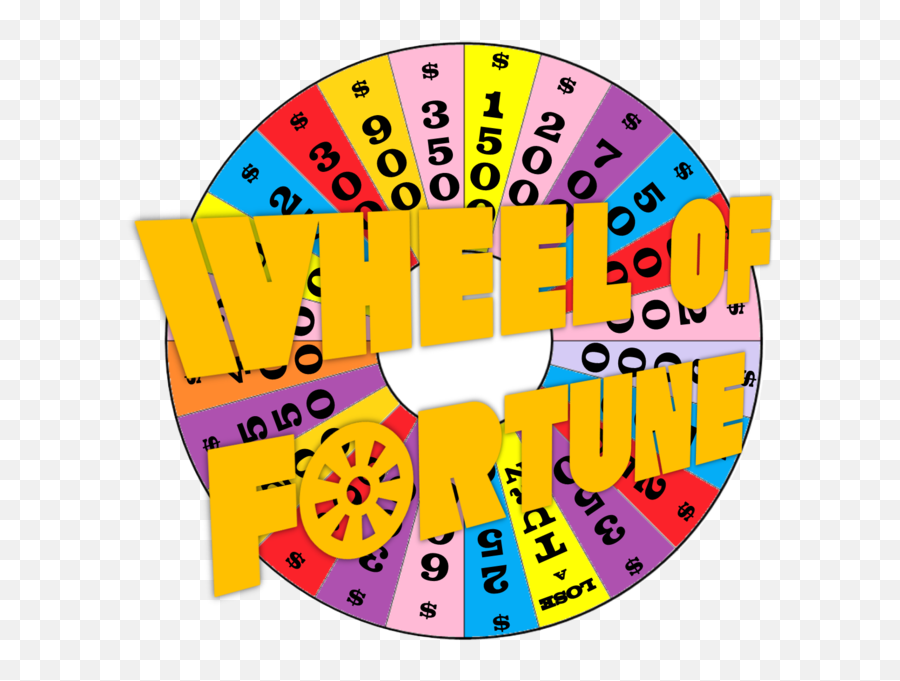 Download Hd Wheel Of Fortune Logo Png - Wheel Of Fortune Wheel Template,Wheel Of Fortune Logo