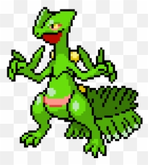 Sceptile - Pixel Art Pokemon Sceptile Png,Sceptile Png