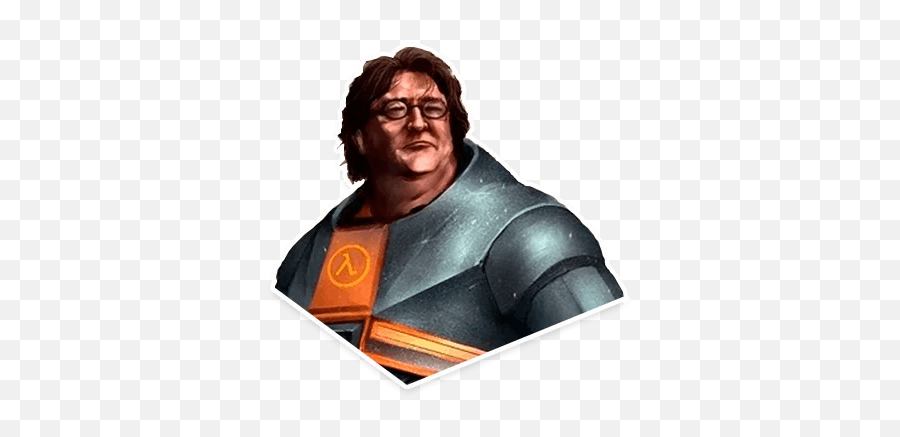 Gabe Newellu201d Stickers Set For Telegram - Gman Half Life 3 Meme Png,Gabe Newell Png