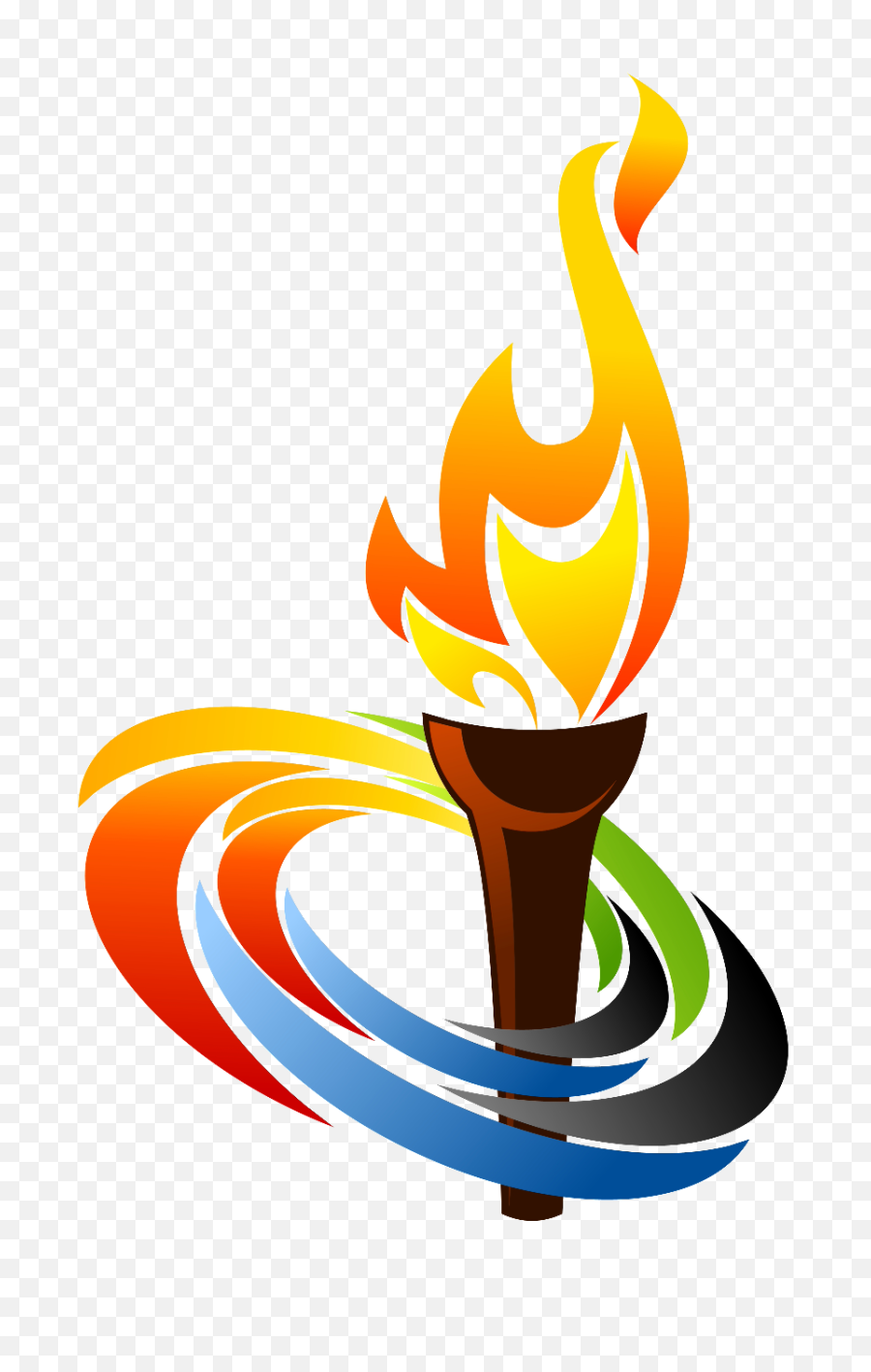 Pics For Torch Flame Png Clipart - Clip Art Olympic Torch,Torch Png