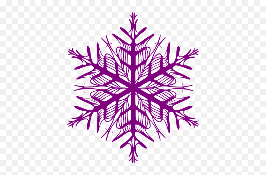 Purple Snowflake 37 Icon - Free Purple Snowflake Icons Purple Snowflakes Png,Snowflak Icon