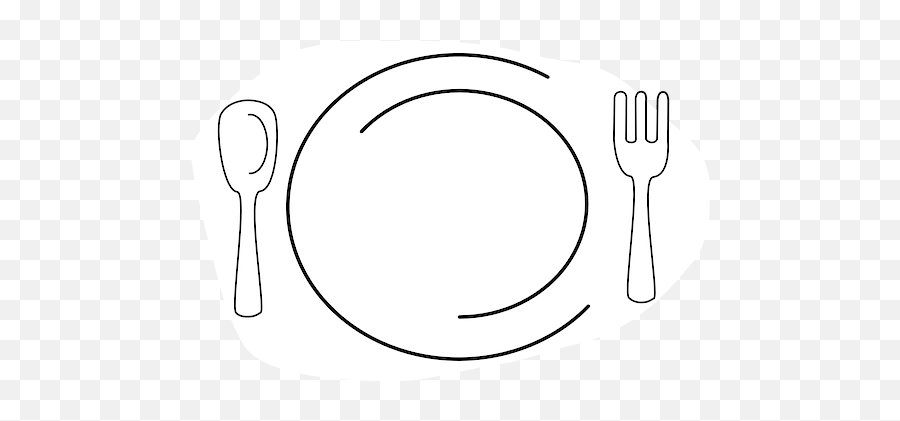 Free Fork Spoon Vectors - Food Designs Black And White Png,Fork Plate Icon