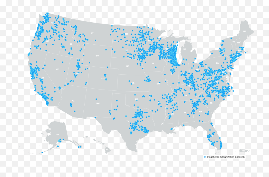 Healthcare Facilities In Production For - Us States Voting Png,Hospital Map Icon