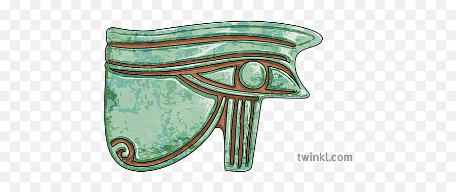 Udjat Amulet Eye Of Horus Ver 1 Illustration - Twinkl Sketch Png,Eye Of Horus Icon