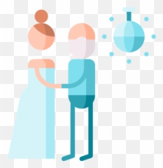 Color Father Daughter Dance Icon - Wedding Icons png
