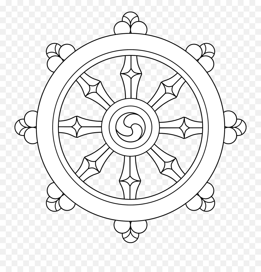 Fileoriginal Dharma Wheelsvg - Wikimedia Commons Wheel Of Dharma Buddhism Png,Ship Wheel Png