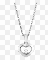 Chopard Happy Diamonds Icons White Gold Pendant 79a054 - 1001 Round Brilliant Halo png