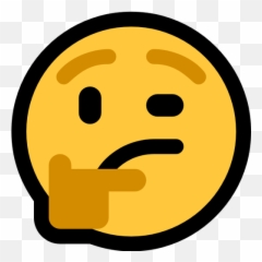 Emoji Image Resource Download - Windows thinking face Thinking Face Of Google png