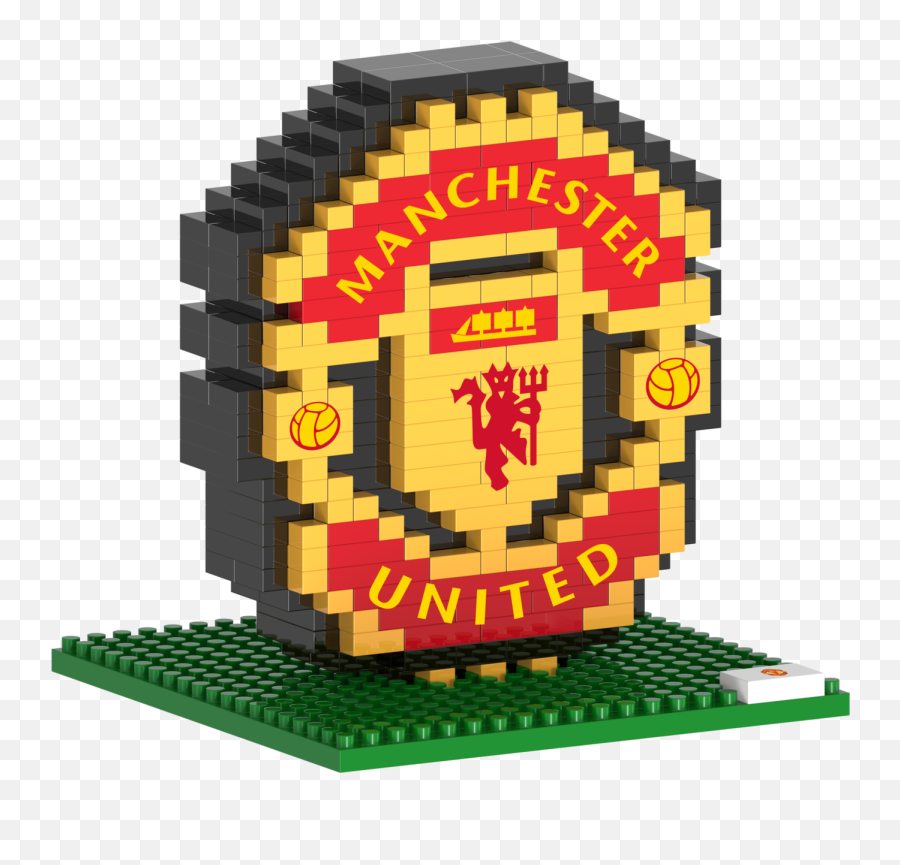 Brxlz Manchester United Fc Team Logo 3d - Manchester United Logo Lego Png,Man United Logo