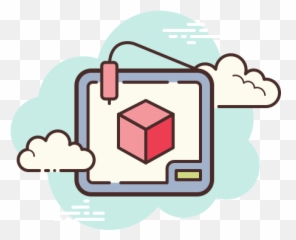 3d Printer Icon Cloud Style - Zillow Icon Aesthetic png
