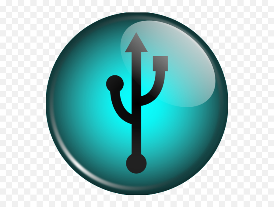 Glassy Usb Symbol - Vector Clip Art Clipart Best Clipart Symbol Usb Logos Png,Usb Icon