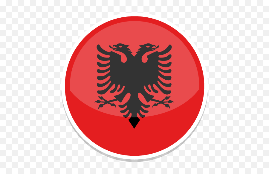Albania Icon Round World Flags Iconset Custom Design - Albania Flag Circle Png,Icon Skins