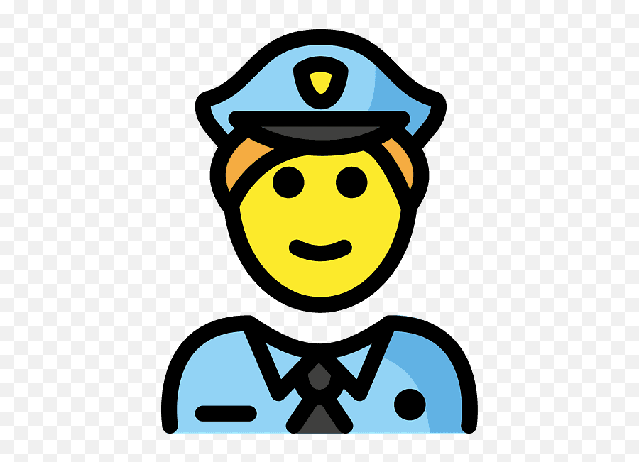 Police Officer Emoji Clipart Free Download Transparent Png - Emoji Policía,Police Officer Icon Png