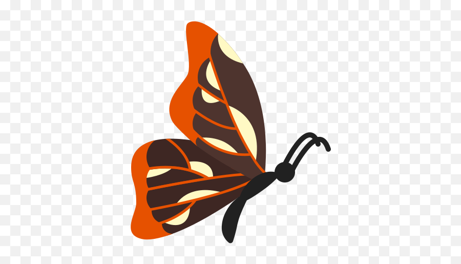 Butterfly Side View Icon In Color Style - Girly Png,Monarch Icon