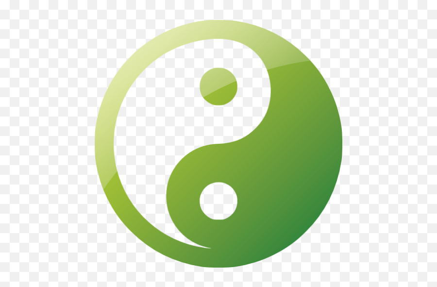 Web 2 Green Yin Yang Icon - Free Web 2 Green Civilization Yin Yang In Green Color Png,Yin Yang Icon