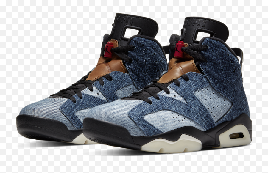 Nike Drops One Last Denim Sneaker - Jordan 6 Denim Png,Jordans Png