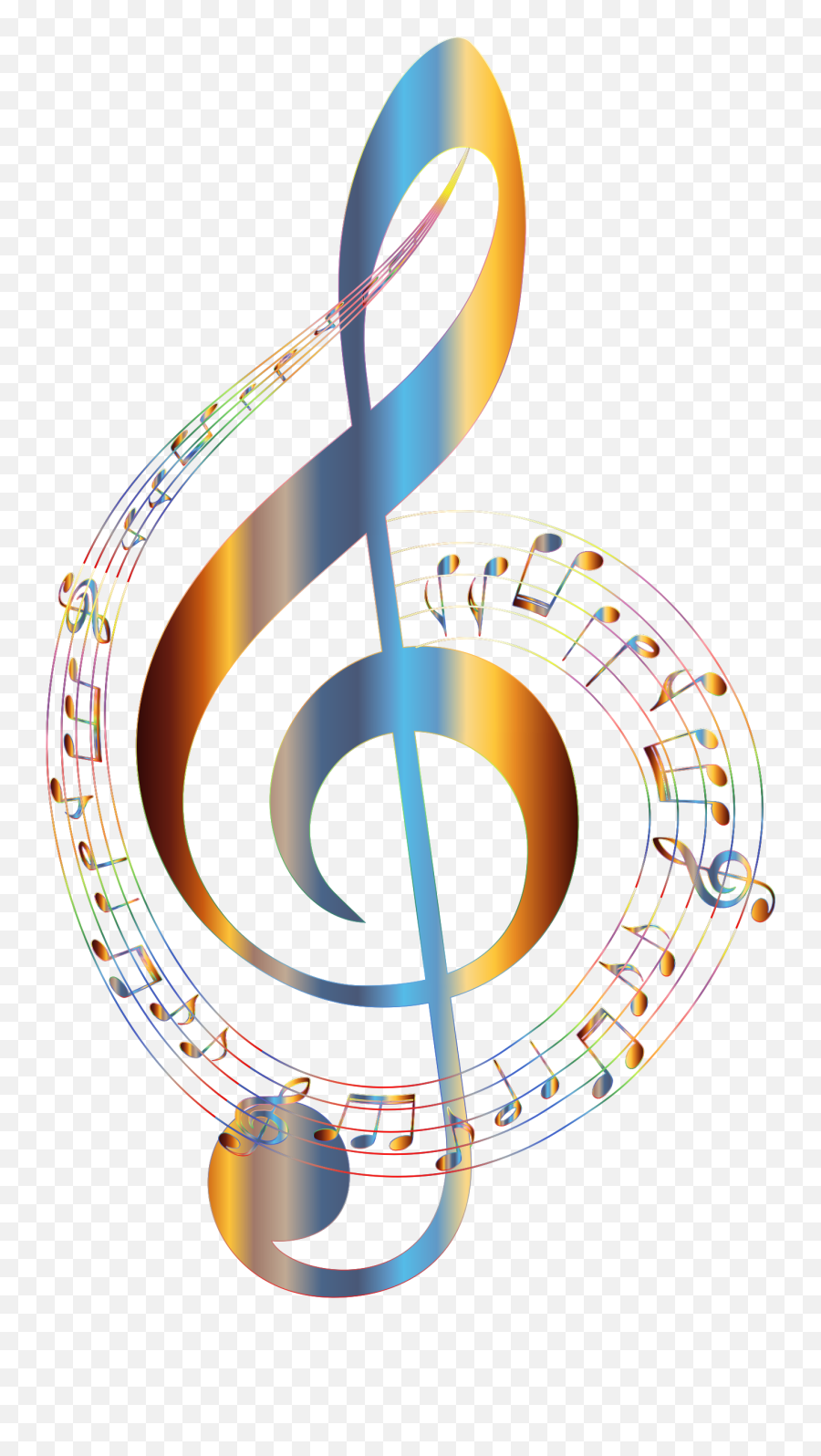 Free Png Color Music Notes Image With Transparent - Colorful Transparent Background Music Notes,Music Note Png