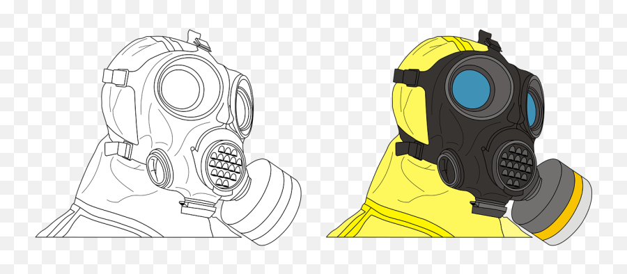 breaking bad gas mask drawing