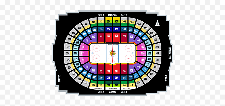 Chicago Blackhawks Vs New Jersey Devils 20191223 In 1901 - Chicago Blackhawks Seating Chart Png,New Jersey Devils Logo Png