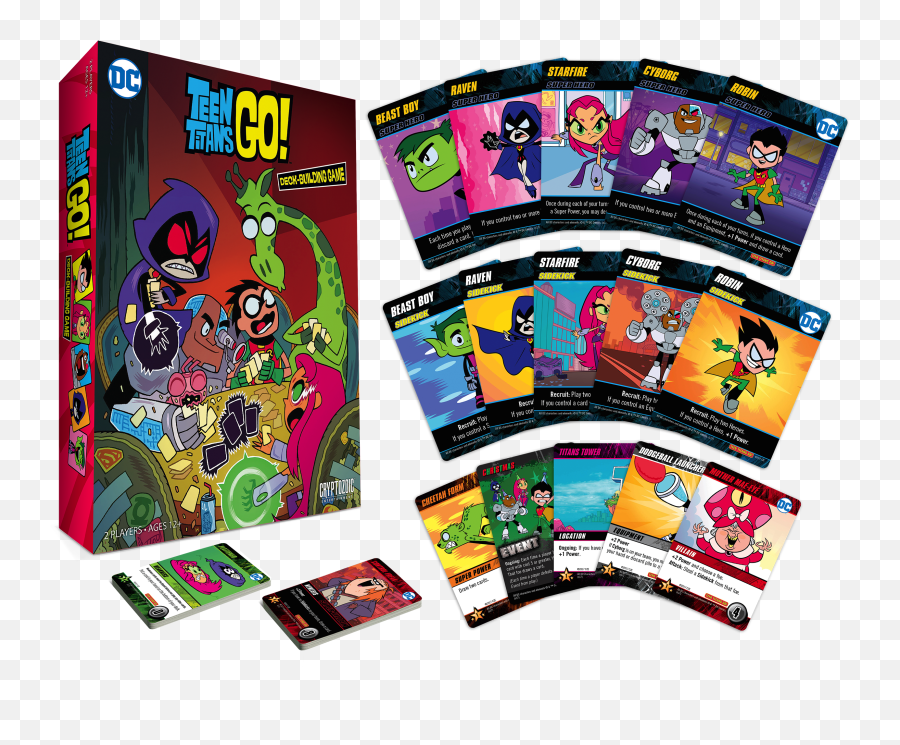 Cryptozoic And Warner Bros - Teen Titans Dbg Board Game Png,Teen Titans Png