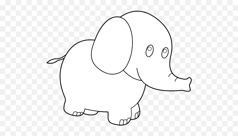 Elephant Transparent Png Clipart - Clip Art Coloring Pages,Elephant Clipart Transparent