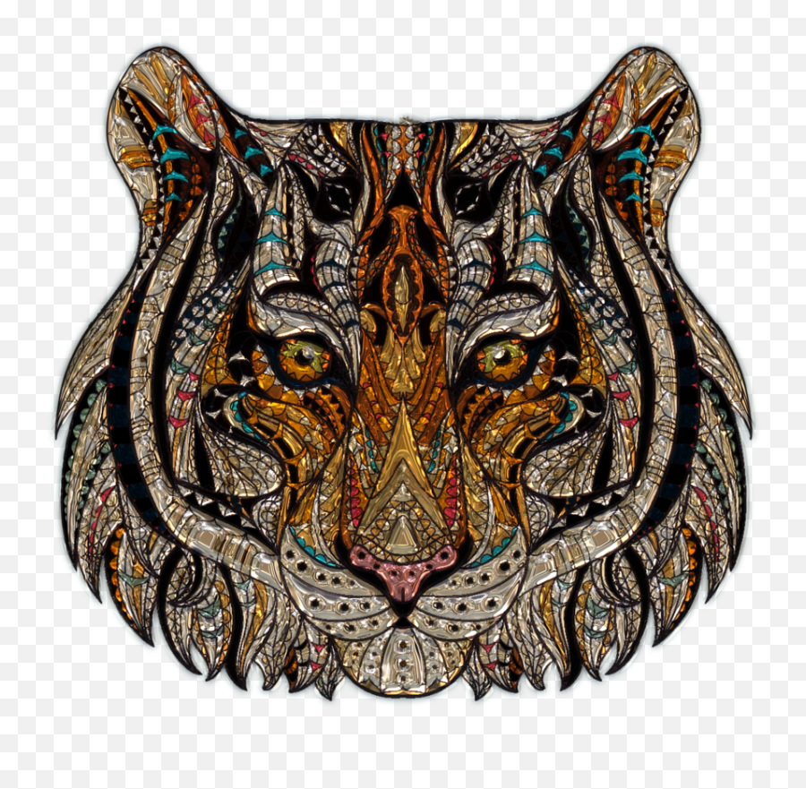 Tiger Head Png - Tiger Head Metallizer Art Zentangle Zentangles Animal Art,Tiger Head Png