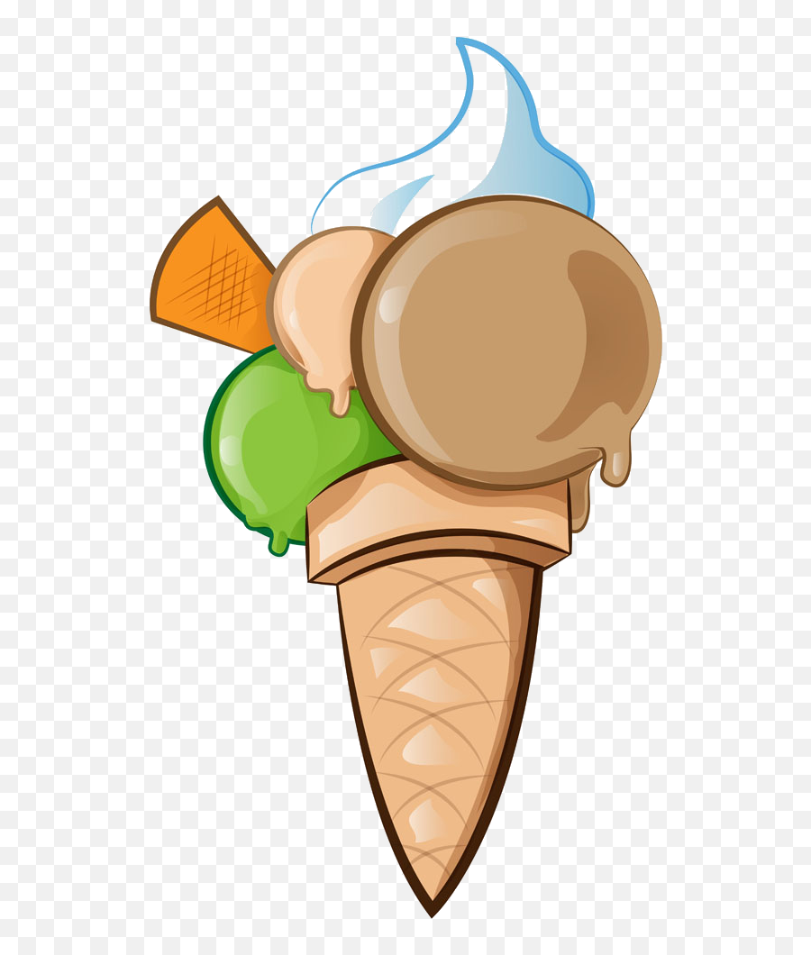 Ice Cream Cone Thumbs Up Clipart - Cartoon Gelato Png,Ice Cream Cone  Transparent - free transparent png images 