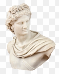 Download 19th Century Italian Large Marble Bust Of Apollo - Statue Png,Marble Png