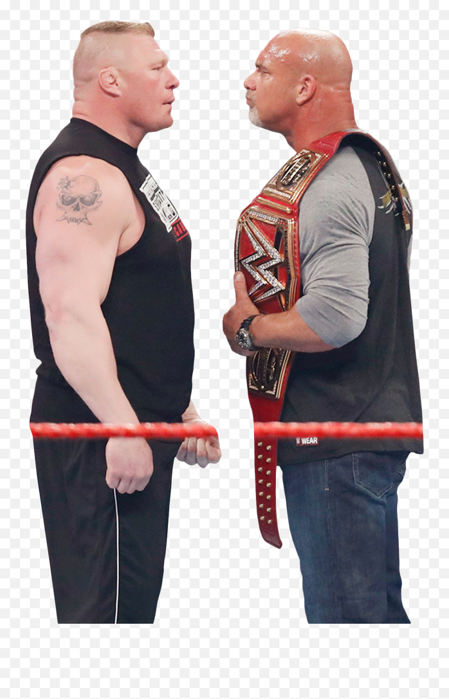 Brock Lesnar Roman Reigns Wrestlemania 33 Professional - Brock Lesnar Face To Face Png,Brock Lesnar Transparent