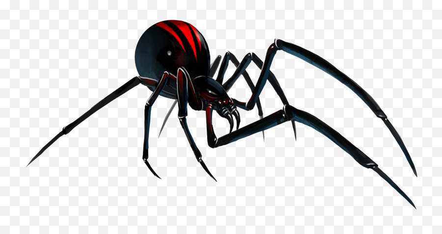 Black Widow Spider Png File Mart - Black Widow Spider Clipart,Spider Web Png