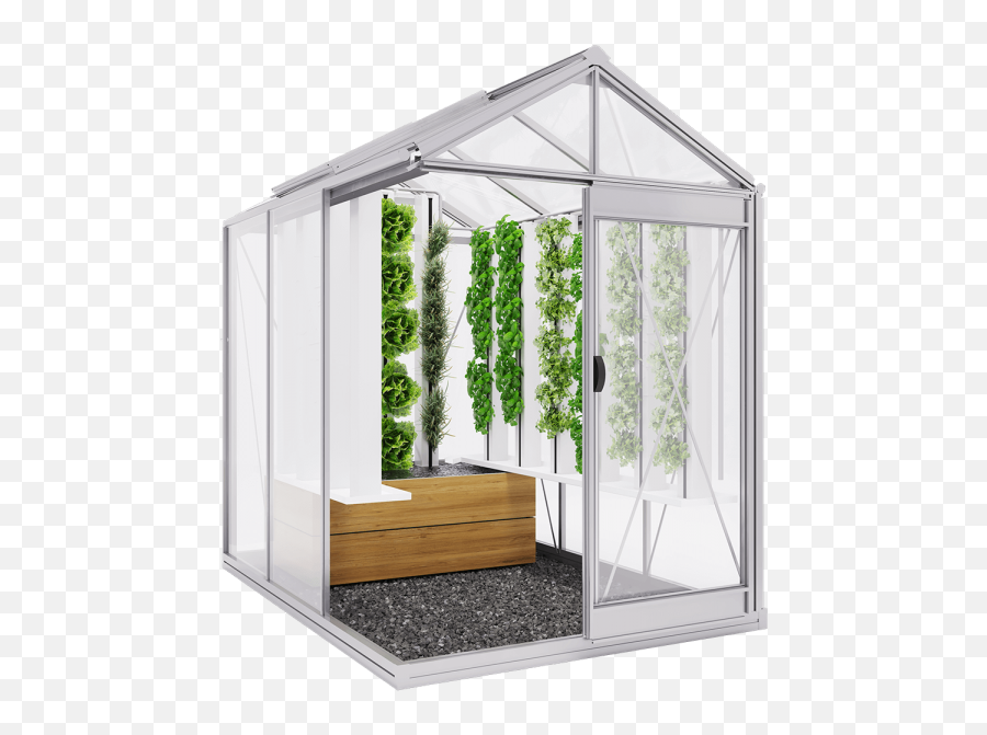 Download Smart Greenhouse City - Full Size Png Image Pngkit My Food Serre Connecté,Greenhouse Png