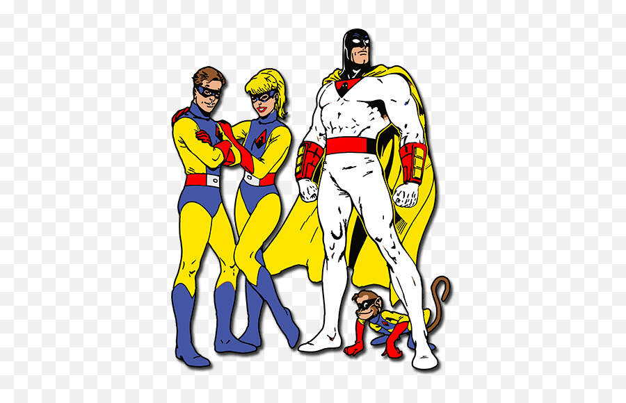 Check Out This Transparent Space Ghost With Jan And Jace Png - Space Ghost And Dino Boy,Ghost Clipart Transparent Background