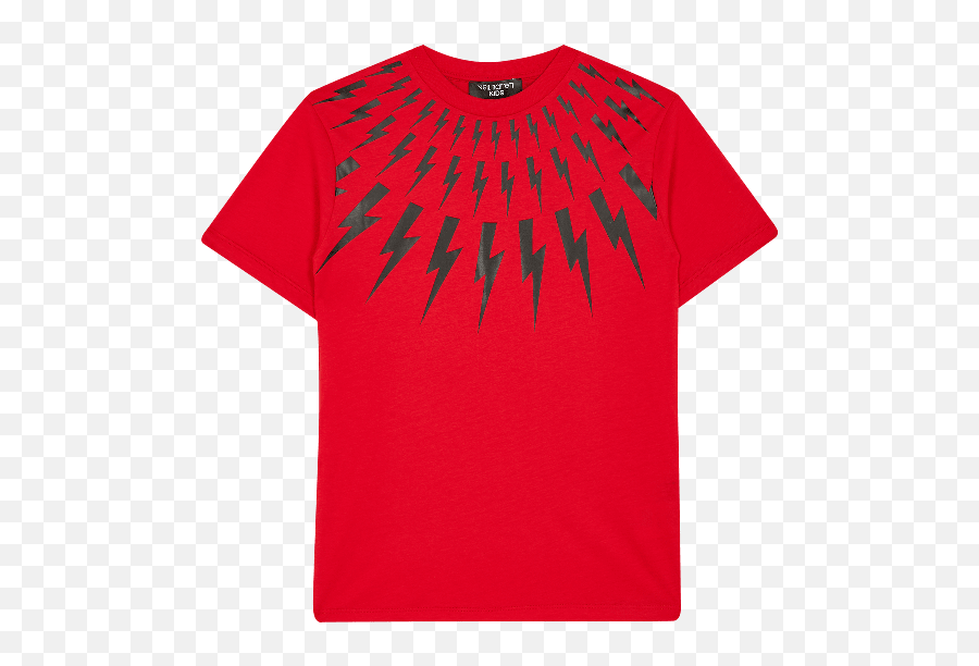 Red Lightning T - Shirt Active Shirt Full Size Png Active Shirt,Red Lightning Png