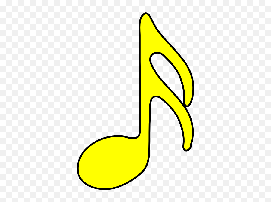 Music Note Pics Free Download - Yellow Music Notes With Transparent Background Png,Quarter Note Png