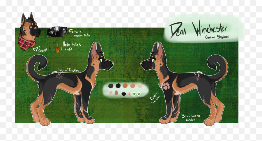 Dean - Ottsel Studios Old German Shepherd Dog Png,Dean Winchester Png