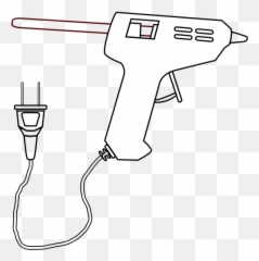 Glue Clipart Gun - Hot Drawing png