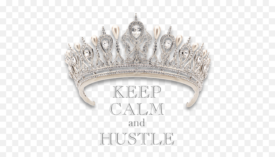 Keep Calm And Hustle Diamond Tiara - Portable Network Graphics Png,Tiara Transparent Background