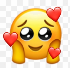 Emoji Loved Blush Aww Sticker - png