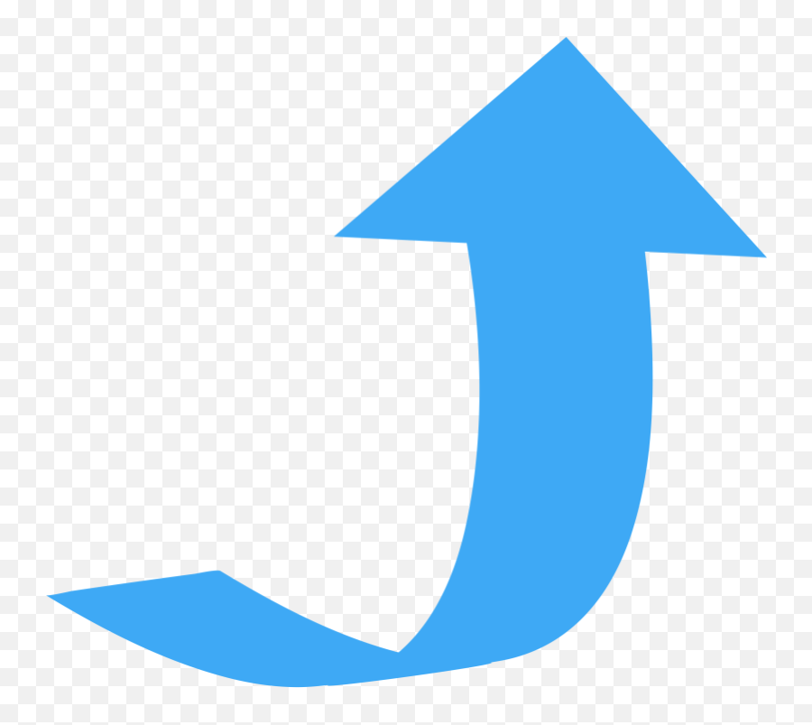Curved Wide Directional Arrow Pointing - Curved Arrow Pointing Up Png,Curved Arrows Png