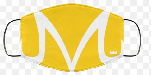 Majin Symbol Large Gold Face Mask - Horizontal png