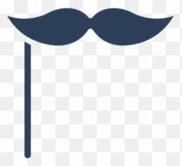 Handlebar Moustache Icon Of Glyph Style - Available in SVG Clip Art png