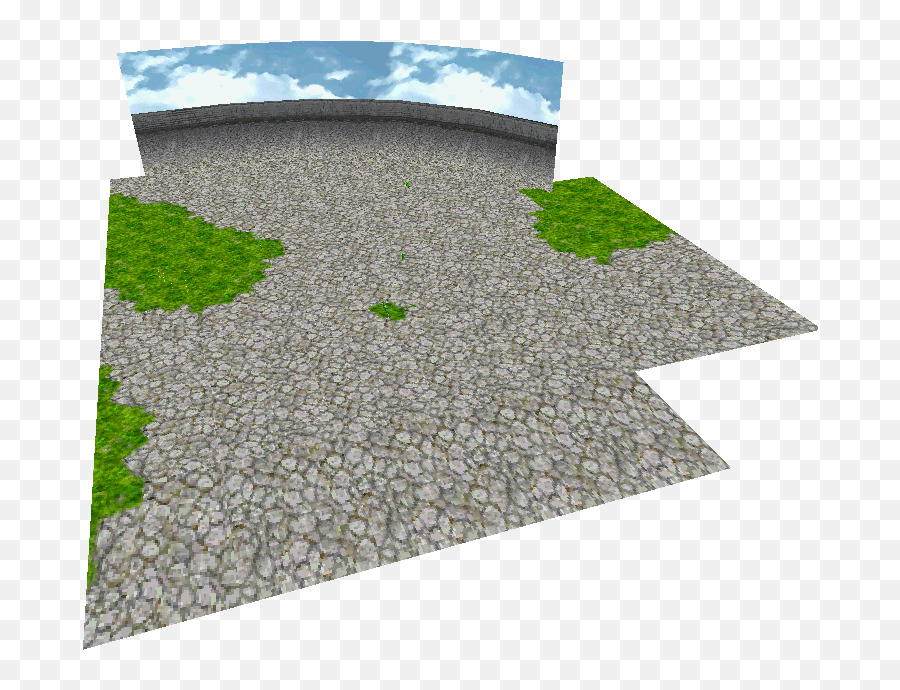 Ds Dsi - Final Fantasy 3 Castle Wall The Models Resource Cobblestone Png,Castle Wall Png