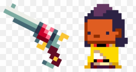 Enter The Gungeon Hunter Rusty Sidearm - Easy Pixel Art Penguin Png,Enter The Gungeon Logo