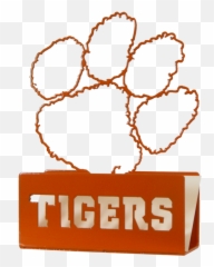 Download Clemson University Metal Paw - Go Tigers Logo png